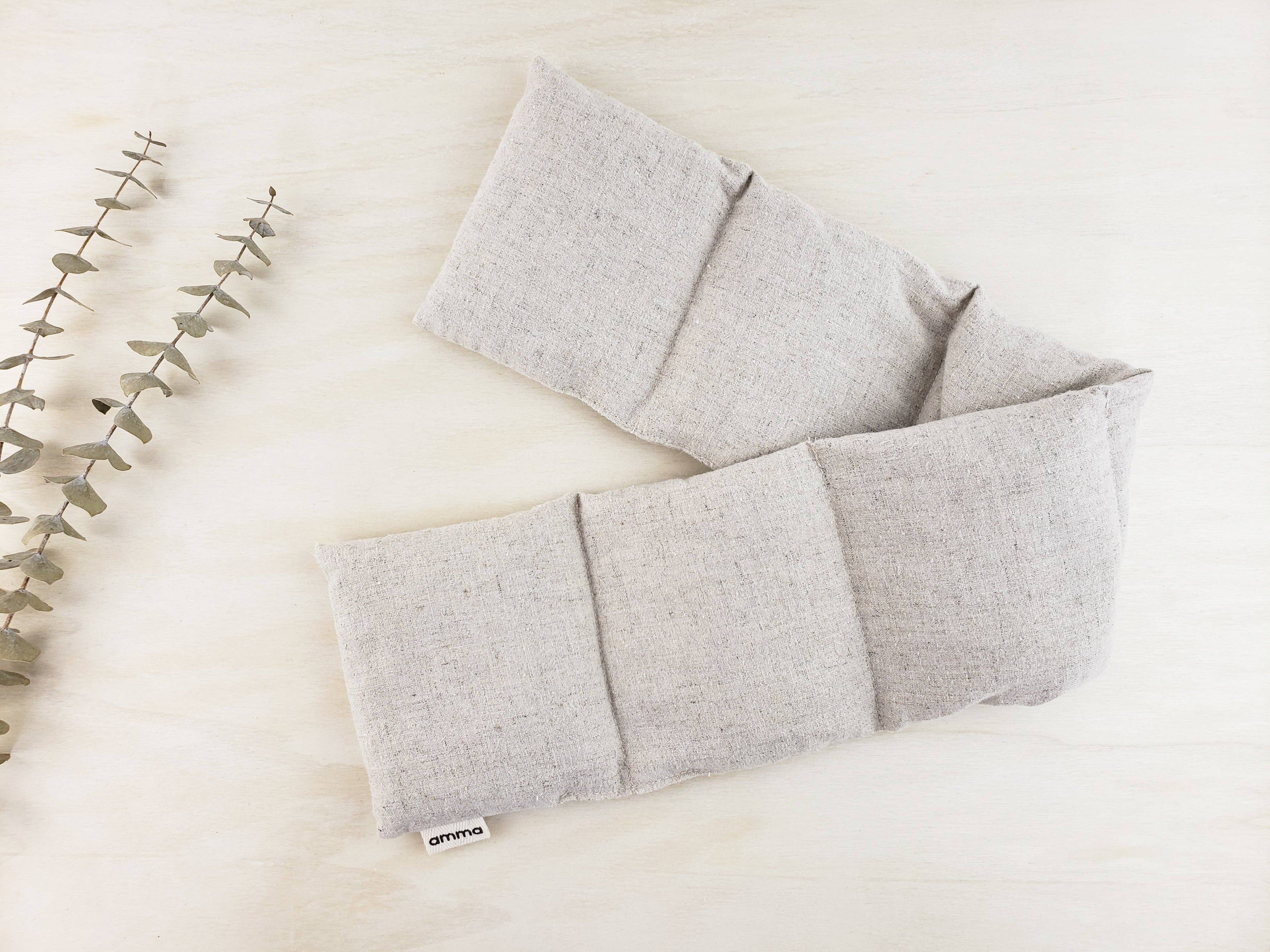 Long wrap compress in hemp & organic cotton | Sand color