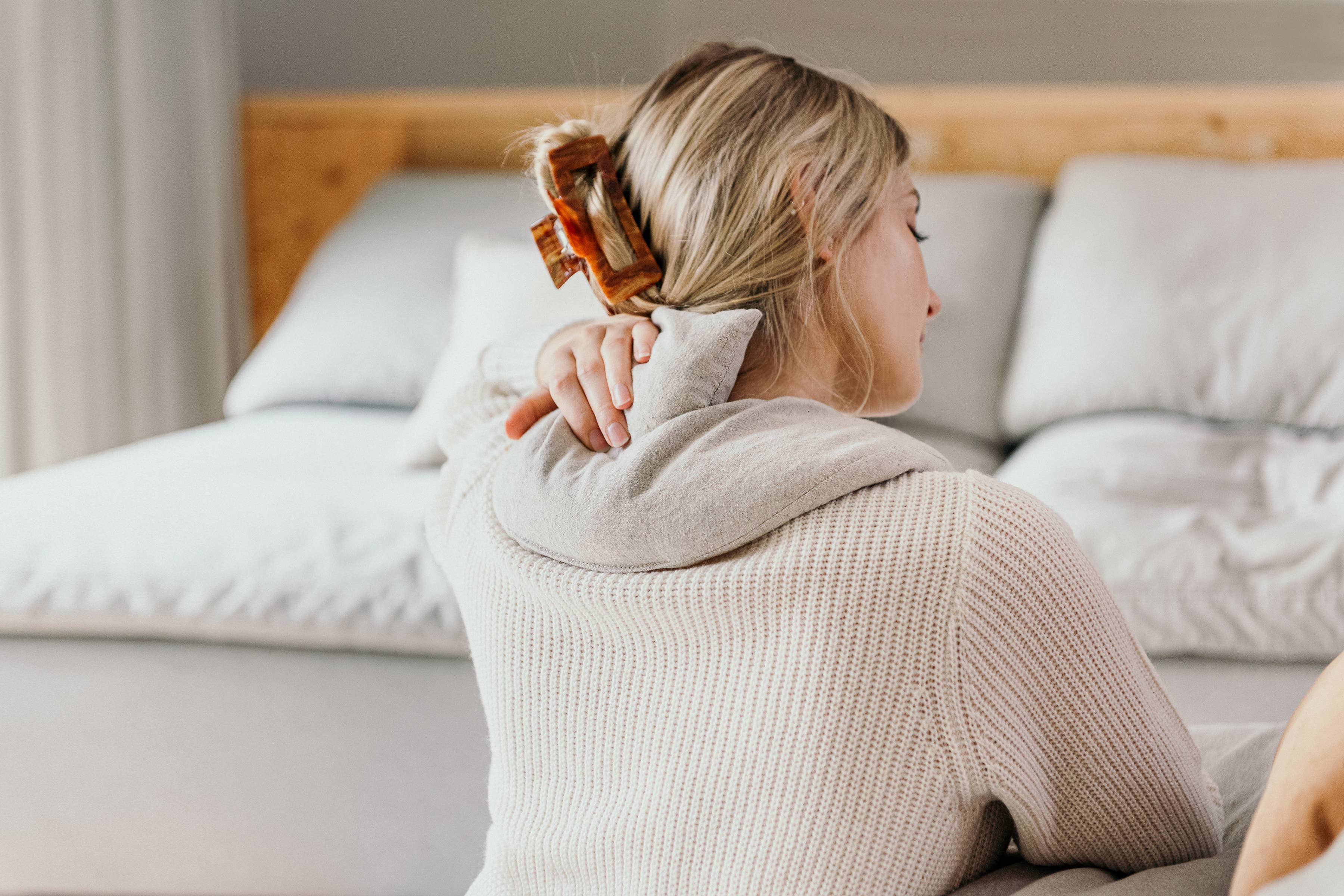 Shoulder heating pad (hemp &amp; organic cotton sand)