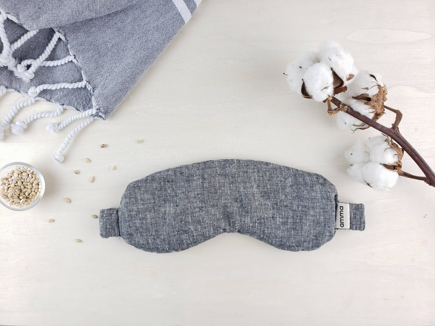 Therapeutic lavender eye mask (organic cotton)