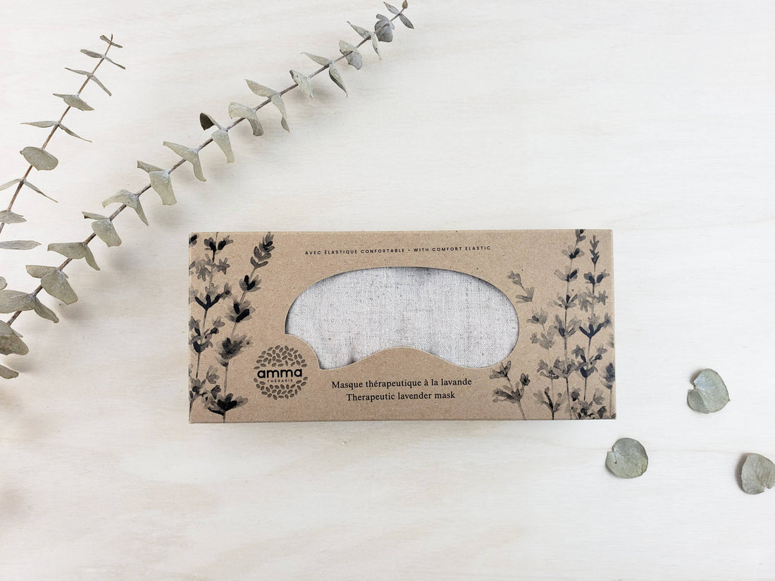 Therapeutic lavender eye mask (hemp &amp; organic cotton sand)