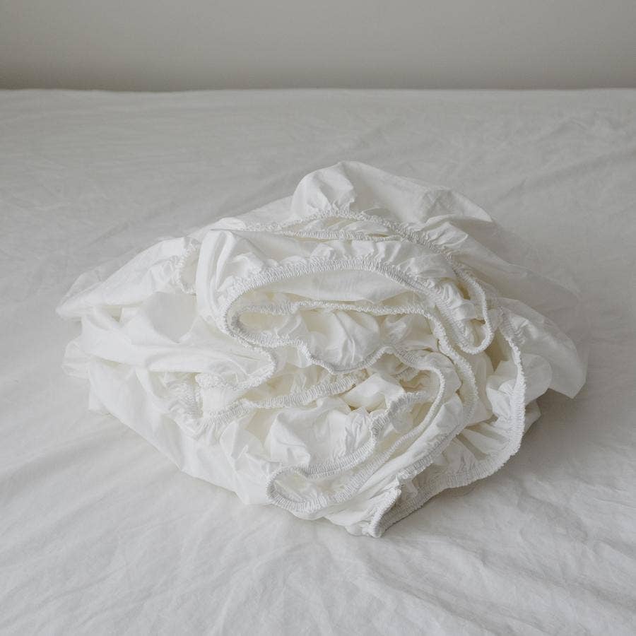 Fitted Sheet: Oat Milk / Queen