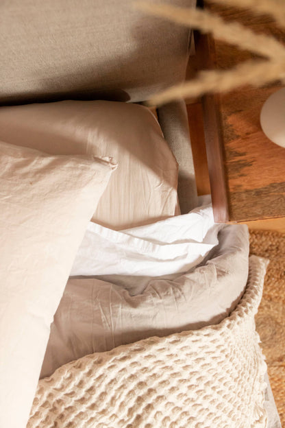 Fitted Sheet: Oat Milk / King